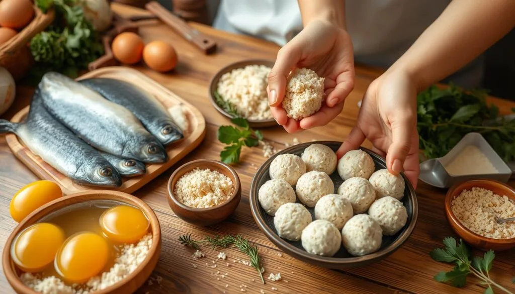 Gefilte Fish Ball Preparation Gefilte Fish Ball Preparation