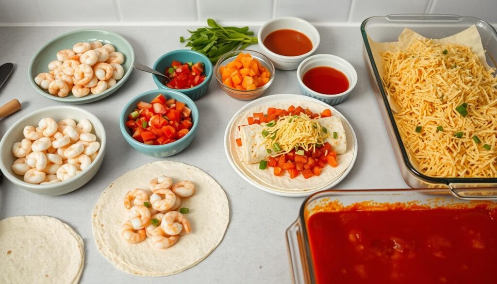 Shrimp Enchilada Assembly Techniques Shrimp Enchilada Assembly Techniques