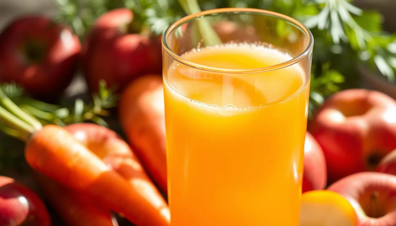 carrot and apple juice