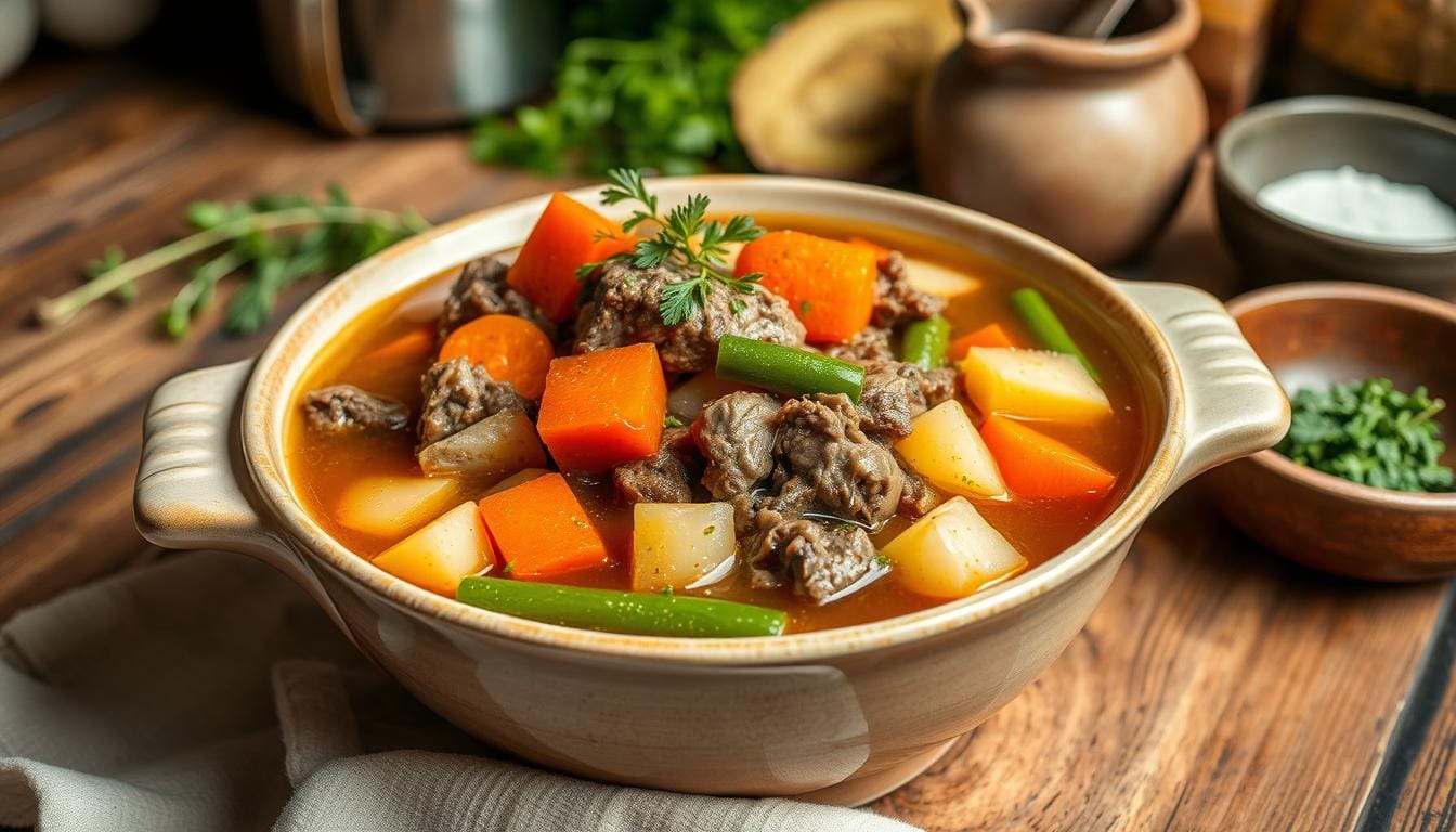 easy vegetable beef soup