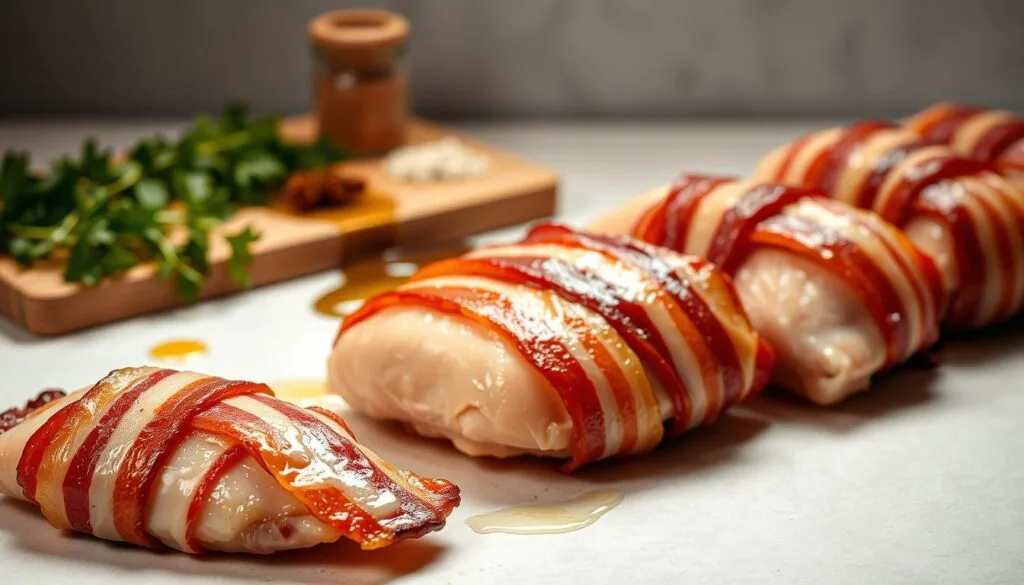 Bacon Wrapped Chicken Preparation Bacon Wrapped Chicken Preparation